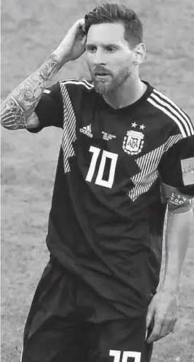  ?? Foto: Efe ?? Leo Messi, durante el partido con Islandia.