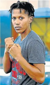  ?? Picture: SINO MAJANGAZA ?? ON NEW TERRAIN: Sharrodene Fortuin has left All Winners Boxing Club to join her rival Bukiwe Nonina in Limpopo.