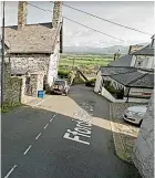  ??  ?? The Welsh village of Harlech’s Ffordd Pen Llech is vying for the title of steepest street, challengin­g Dunedin’s Baldwin St to the title.