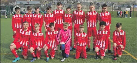  ?? KC_c13pupilsu­13s01 ?? The Campbeltow­n Pupils under-13s side that took on BSC Glasgow (yellow) on Sunday.