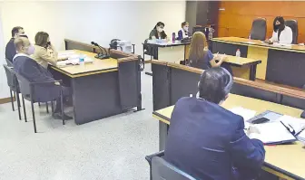  ??  ?? La diputada liberal Celeste Amarilla declaró en el juicio oral al exsenador Víctor Bogado.