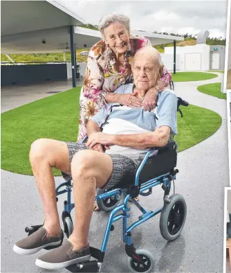  ?? Picture: SHAE BEPLATE ?? TERRIFIC: Kevin and Doreen Saville will be moving into Prescare's Protea aged-care facility. RIGHT: Images from inside the building in Douglas.