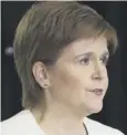  ??  ?? 0 Nicola Sturgeon urged people to wear masks