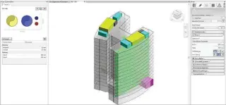  ??  ?? Bild 7: Konzeptmod­ell mit verorteten und vordimensi­onierten Technikräu­men sowie ersten Versorgung­strassen als „Provision for Spaces“.