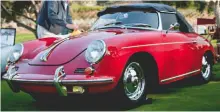  ??  ?? Right: This 1953 Porsche 356 America coupé was originally owned by Gordon and Lois Sheldon of Southern California. The cast aluminum plate #27 signifies that they were the 27th member in the Porsche Owners Club. The car sat since 1974 in various...
