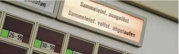  ?? Fotos: Tobias Schmidt, KGG ?? Diese Anzeige signalisie­rt, dass die Abschaltun­g des Reaktors von Block B erfolgreic­h gewesen ist.