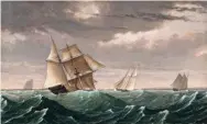 ??  ?? Fitz Henry Lane (1804-1865), Vessel Returning from Surinam. Oil on canvas, 18 x 30¼ in. Courtesy Skinner Inc. Estimate: $80/120,000