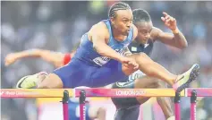 ??  ?? Aries Merritt competes in the semi-finals of the men’s 110m hurdles athletics event at the IAAF World Championsh­ips at the London Stadium in London. — Reuters photo