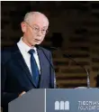  ?? ?? Former head of the European Council Herman Van Rompuy at last year’s event.