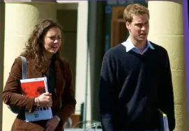  ??  ?? Just good friends, the couple as students at St Andrews