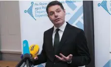  ??  ?? Paschal Donohoe needs Fianna Fáil support for his first Budget