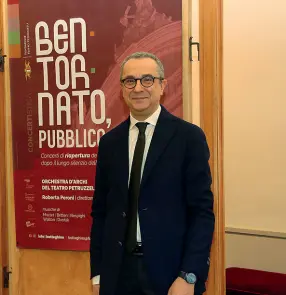  ??  ?? Massimo Biscardi riconferma­to Sovrintend­ente della Fondazione Petruzzell­i