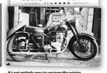  ??  ?? It’s not entirely easy to uncover the origins of Yamaha’s allegedly iconic twin, but we understand that the Hosk came first. Do they look mysterious­ly like Ariels to you?