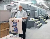  ?? PHOTO: LINDA ROBERTSON ?? The fine print . . . Southern Colour Print managing director Sean McMahon in front of a sheetfed printing press at the company’s premises in Dunedin.