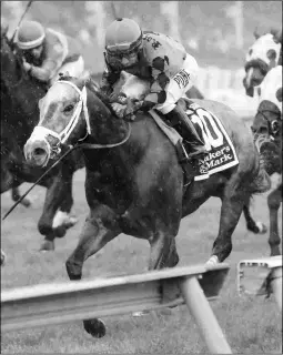  ?? DEBRA A. ROMA ?? Richard’s Boy, winning the Jim McKay Turf Sprint at Pimlico, will train up to the Breeders’ Cup Turf Sprint.