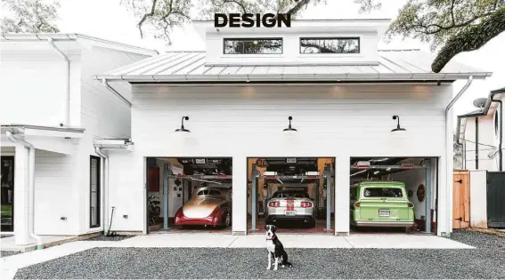  ?? Photos by Sonya Sellers ?? Brent Farrell’s update included turning the garage of his 1940sWest University Place house into a two-tiered, three-car garage to hold his collection of classic cars.