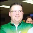  ?? | JOHN BOOZ/ FOR THE SUN TIMES ?? As the top men’s bowler Saturday, Joseph Bowers has reason to smile.