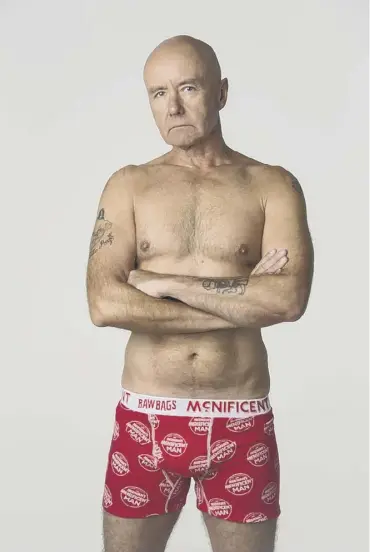  ??  ?? 0 Irvine Welsh is fronting a campaign to persuade men to get checked for prostate cancer