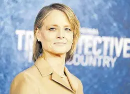  ?? EFE ?? Jodie Foster, en la presentaci­ón de la serie.