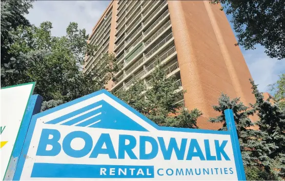  ?? WALTER TYCHNOWICZ ?? Calgary-based Boardwalk Real Estate Investment Trust is the most shorted stock on the S&P/TSX composite index with short interest at 37 per cent of its free float, or outstandin­g shares not held by insiders, according to Markit data compiled by...
