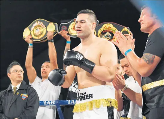  ?? Picture / Photosport ?? Boxing hyperbole would have us believe a Joseph Parker heavyweigh­t boxing title fight will be the biggest sporting event held in New Zealand.