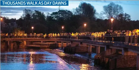  ??  ?? A record 4,000 plus people took part in the Darkness into Light walk in Sligo Town last Saturday Morning. For More see pages 17 & 83.