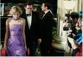  ??  ?? Emma Corrin as Princess Diana with Josh O’Connor as Prince Charles
