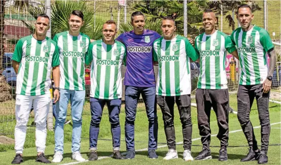  ?? FOTO ?? Brayan Rovira, Nicolás Hernández, Andrés Sarmiento, José Cuadrado, Sebastián Gómez, Jean Rivera y Gilberto García.