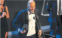  ??  ?? Zinedine Zidane se consagró como el mejor entrenador del año.