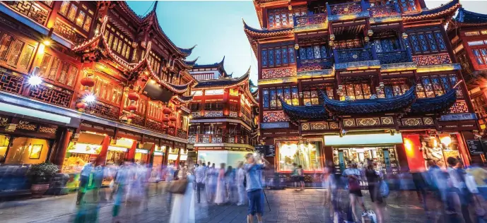  ??  ?? A rise in the number of European travellers taking trips to cities like Shanghai helped the Dublin-based firm offset slowing growth in European markets