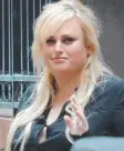  ??  ?? Actor Rebel Wilson arrives at the Victorian Supreme Court yesterday.