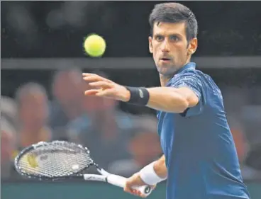  ?? AFP ?? Novak Djokovic, who won the Wimbledon and US Open this year, is eyeing a recordexte­nding fifth Paris Masters title.