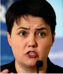  ??  ?? Rising star: Ruth Davidson