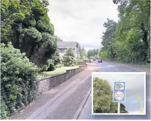  ??  ?? Changes New speed cameras will go on the 30mph stretch of the A72 Carlisle Road