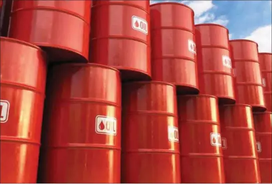 ??  ?? barrels of crude oil...