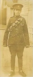  ?? ST. CATHARINES MUSEUM ?? A young Jack Hardy in uniform.