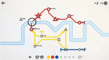  ?? Steam ?? Immer schön Linien ziehen: „Mini Metro“ist jetzt schon ein Klassiker.