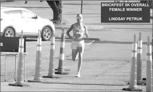  ?? ?? BRICKFEST 5K OVERALL FEMALE WINNER LINDSAY PETRUK