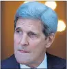  ??  ?? CAUTION: US Secretary of State John Kerry spoke of difficult issues.