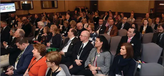  ??  ?? A section of the attendance at the Lets Talk Tourism National Conference in The Brehon Hotel, Killarney on Friday.Photo: Don MacMonagle