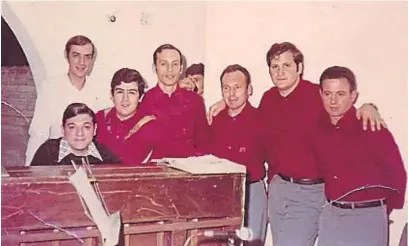  ?? GENTILEZA FAMILIA CAMPANA/FERRARI ?? BERNARDO BEVILACQUA. Junto a Gerardo Daher, De Miguel, Atilio Huppi, Ariel Ferrari, Rogelio Campana y Marcos Falsone.