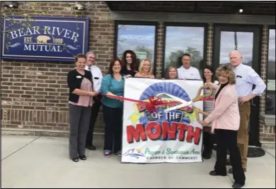  ??  ?? April, Leavitt Group Insurance was honored as Business of the Month by the Payson & Santaquin Area Chamber of Commerce.