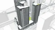  ?? CLARIDGE HOMES ?? A rendering of a three-tower complex Claridge wants to build at the corner of Rideau and King Edward.