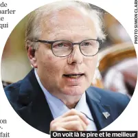  ??  ?? On voit là le pire et le meilleur de Lisée le futé.