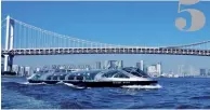  ??  ?? SUMIDA RIVER CRUISE This is an excellent way to view the city skyline on a relaxing trip that’s vastly different to the usual Tokyo journey crush. You can cruise upstream or down along the Sumida River as you wish. Starting points are at Hinode pier...