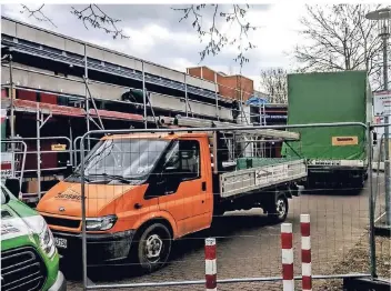  ?? FOTO: STADT KAARST ?? Am Albert-einstein-forum wird gerade angebaut. Hier entsteht ein barrierefr­eier Quartierss­tützpunkt. Es ist nicht das einzige Projekt, das in Kaarst in den nächsten Jahren ansteht.