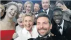 ??  ?? THE OSCARS: ‘What’s crucial about this picture is that these are some of the most famous people in the world trying to be like ”normal” people,’ says psychoanal­yst Elsa Godart, ’because they too have a craving to be ”liked”. In fact, they can never be...