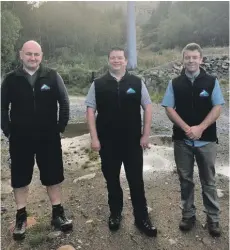  ?? Photograph: Nevis Range. ?? Pictured are Chris MacPherson, engineerin­g director; Chris O’Brien, CEO; John Sutherland, activities director. Grant Huggan was unavailabl­e at the time of the photograph.