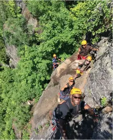  ?? ?? Le Tyroparc Sainte-Agathe est l’une des attraction­s les plus populaires en ville depuis son ouverture en 2014.