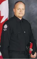  ??  ?? EPS Const. Michael Chernyk was manning a checkpoint near Commonweal­th Stadium Sept. 30, 2017, when he was hit by a speeding car and attacked. He returned to duty just weeks later.